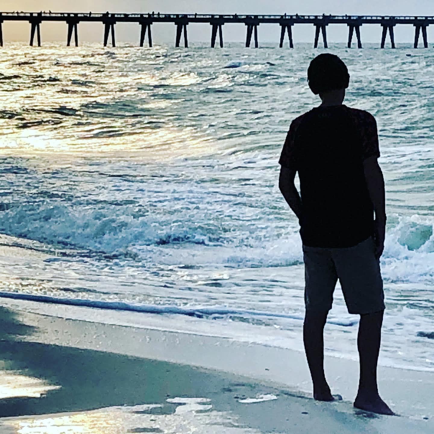 80 steps to the sand and a short walk to the pier.  Our son loves it here!